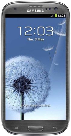 Смартфон Samsung Galaxy S3 GT-I9300 16Gb Titanium grey - Железнодорожный